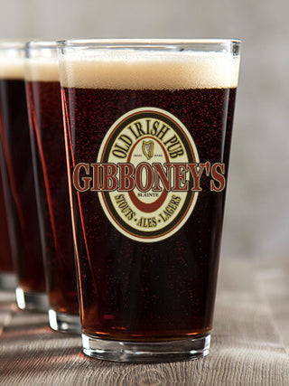 Old Irish Pub : Pint Glasses - Color Printed