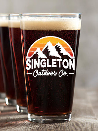Outdoor Company : Pint Glasses - Color Printed