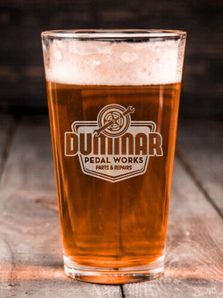 Pedal Works : Pint Glasses - Engraved