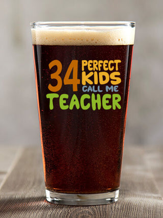 Perfect Kids : Pint Glasses - Color Printed