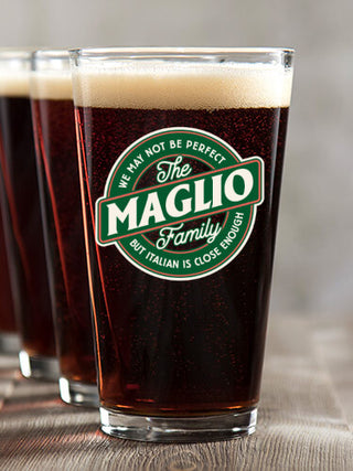 Perfectly Italian : Pint Glasses - Color Printed