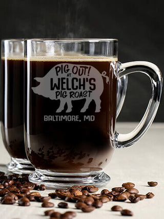 Pig Roast : Coffee Mugs - Engraved