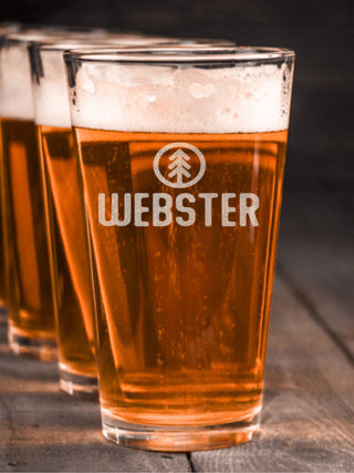 Pine Tree : Pint Glasses - Engraved