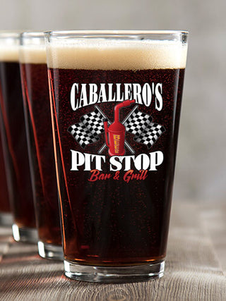 Pit Stop : Pint Glasses - Color Printed