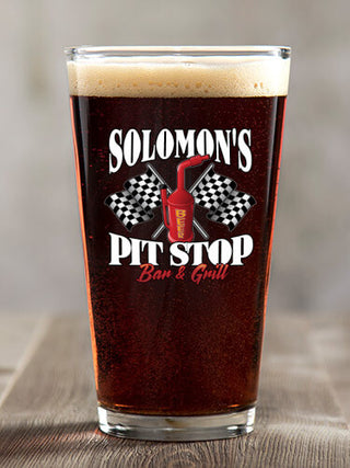 Pit Stop : Pint Glasses - Color Printed