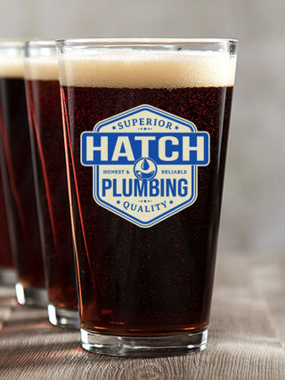 Plumbing : Pint Glasses - Color Printed
