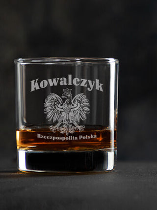Polish Eagle : Rocks Glasses - Engraved