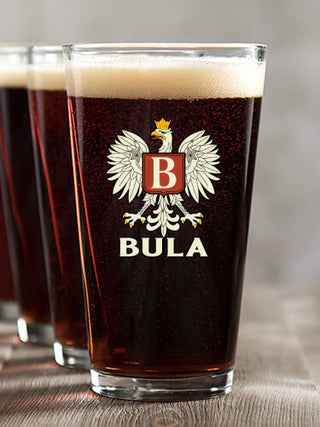Polish Monogram : Pint Glasses - Color Printed