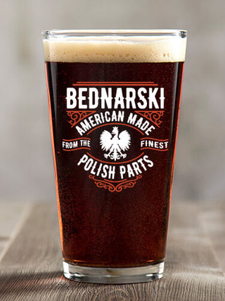 Polish Parts : Pint Glasses - Color Printed
