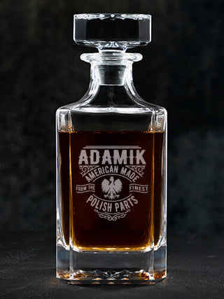 Polish Parts : Whiskey Decanter - Engraved