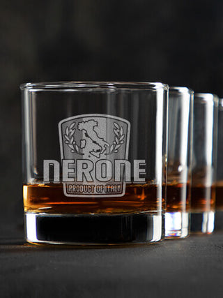 Product Of Italy : Rocks Glasses - Engraved