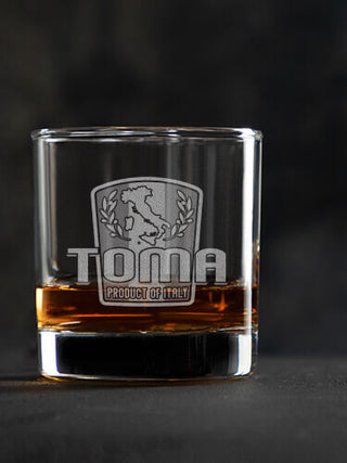 Product Of Italy : Rocks Glasses - Engraved