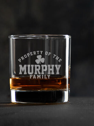 Property of Irish : Rocks Glasses - Engraved