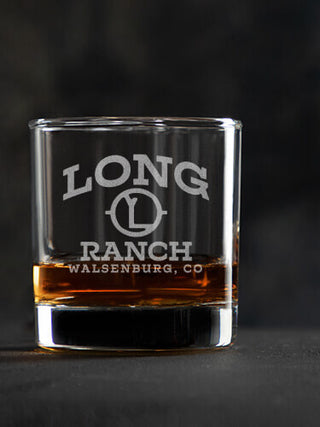 Ranch Monogram : Rocks Glasses - Engraved