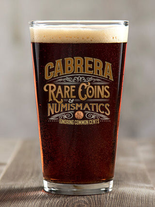 Rare Coins : Pint Glasses - Color Printed
