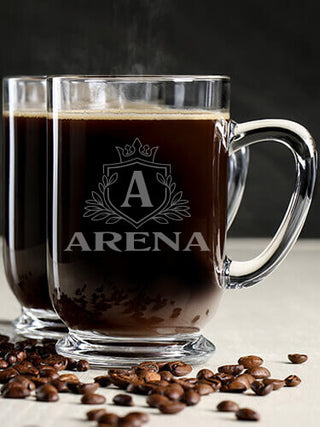 Regal Monogram : Coffee Mugs - Engraved