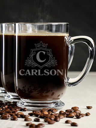 Regal Monogram : Coffee Mugs - Engraved