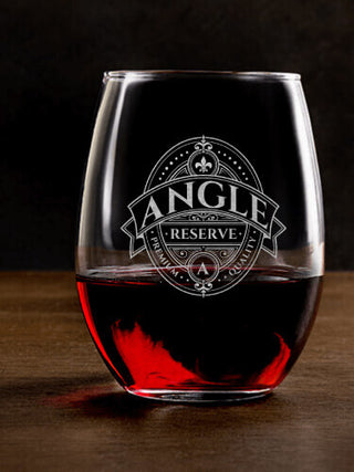 Reserve : Stemless Wine Glasses - Engraved