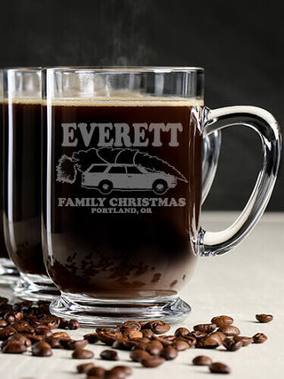 Retro Family Christmas : Coffee Mugs - Engraved