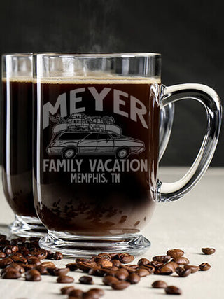Retro Family Vacation : Coffee Mugs - Engraved