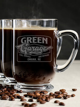 Retro Garage : Coffee Mugs - Engraved