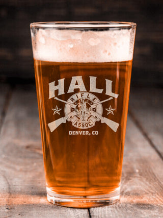 Rifle Association : Pint Glasses - Engraved