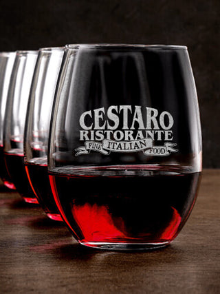 Ristorante : Stemless Wine Glasses - Engraved