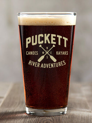 River Adventures : Pint Glasses - Color Printed