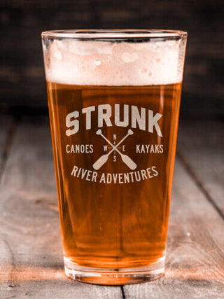 River Adventures : Pint Glasses - Engraved