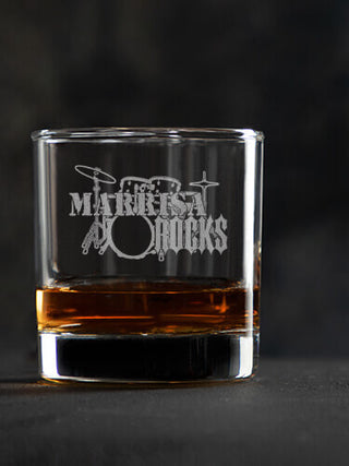 Rocks Drums : Rocks Glasses - Engraved