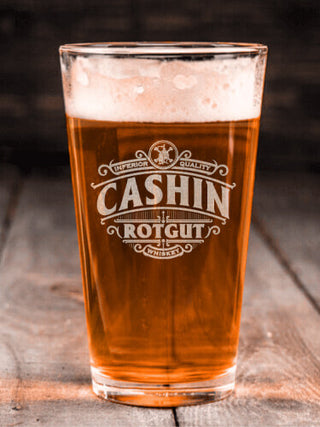 Rotgut Whiskey : Pint Glasses - Engraved