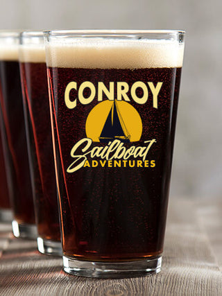Sailboat Adventures : Pint Glasses - Color Printed