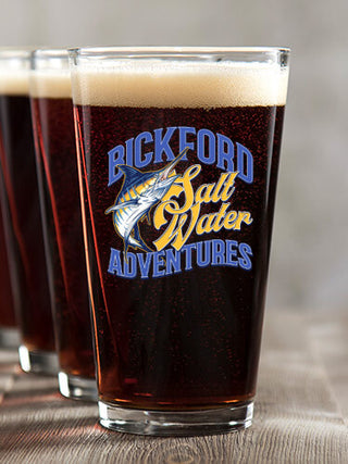 Salt Water Adventures : Pint Glasses - Color Printed
