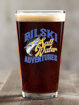 Salt Water Adventures : Pint Glasses - Color Printed