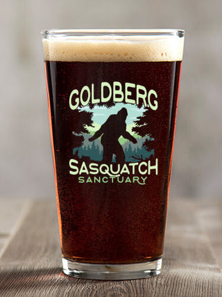 Sasquatch Sanctuary : Pint Glasses - Color Printed