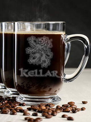 Scottish Lion : Coffee Mugs - Engraved
