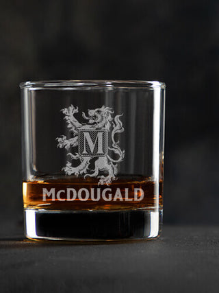 Scottish Monogram : Rocks Glasses - Engraved