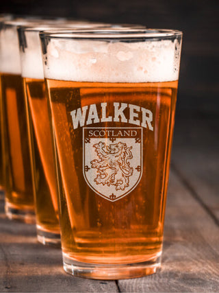 Scottish Standard : Pint Glasses - Engraved