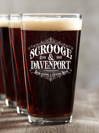 Scrooge : Pint Glasses - Color Printed