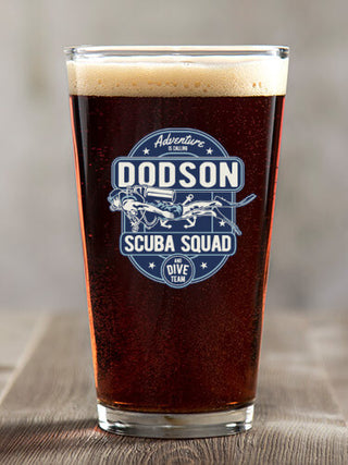 Scuba : Pint Glasses - Color Printed
