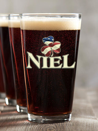 Shamrock Flag : Pint Glasses - Color Printed