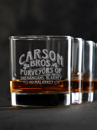 Shenanigans : Rocks Glasses - Engraved
