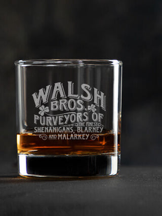 Shenanigans : Rocks Glasses - Engraved