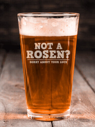 Sorry About Your Luck : Pint Glasses - Engraved