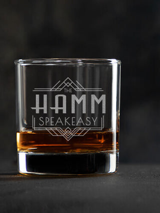 Speakeasy : Rocks Glasses - Engraved