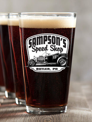 Speed Shop BP : Pint Glasses - Color Printed