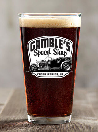 Speed Shop BP : Pint Glasses - Color Printed
