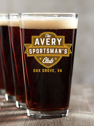 Sportsman's Club : Pint Glasses - Color Printed