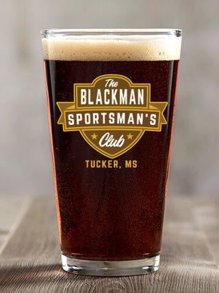 Sportsman's Club : Pint Glasses - Color Printed