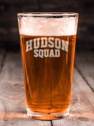 Squad : Pint Glasses - Engraved